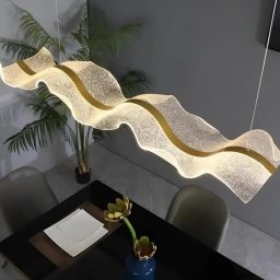 Lustra LED suspendata AMI 80W, Liniara, lumina Rece/Calda/Neutra, Auriu, Inaltime Reglabila