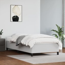 Gossi cadru de pat, alb, 80x200 cm, piele ecologica