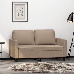 Gossi canapea cu 2 locuri, cappuccino, 120 cm, piele ecologica