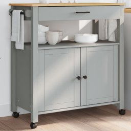 Gossi carucior de bucatarie „monza”, 84x40x90 cm, lemn masiv de pin