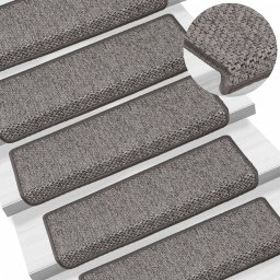 Gossi covoras scari autoadeziv 15 buc. gri&bej 65x21x4cm aspect sisal