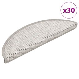 Gossi covorase scara autoadezive aspect sisal 30 buc platina