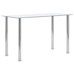 Gossi masa de bucatarie, transparent, 120x60x75 cm, sticla securizata