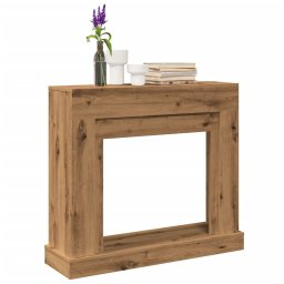 Gossi masca semineu, stejar artizanal, 100x30x87,5 cm, lemn prelucrat