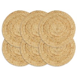 Gossi naproane, 6 buc., natural, 38 cm, iuta, rotund