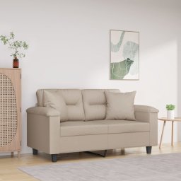 Gossi perne decorative, 2 buc., crem, 40x40 cm, microfibra