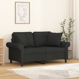 Gossi perne decorative, 2 buc., negru, 40 x 40 cm, material textil
