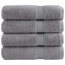 Gossi prosoape de baie premium solund 4 buc gri 100x150cm 600gsm