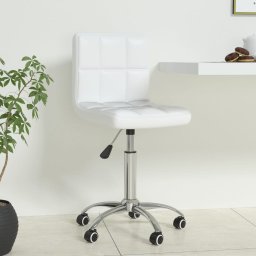Gossi scaun de birou pivotant, alb, piele ecologica