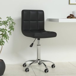 Gossi scaun de birou pivotant, negru, piele ecologica