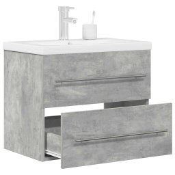 Gossi set mobilier de baie, 2 piese, gri beton, lemn compozit