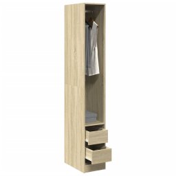 Gossi sifonier, stejar sonoma, 30x50x200 cm, lemn prelucrat