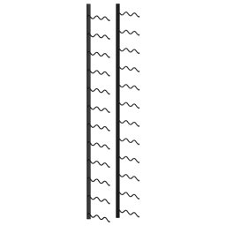 Gossi suport sticle de vin de perete, 24 sticle, negru, fier
