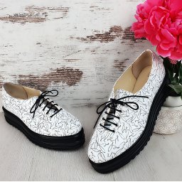 Pantofi casual Hellena Imprimeu Scris