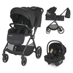 Carucior modular 3 in 1 Coccolle Lissia Anthracite+Scoica auto iSize Coccolle Knox Black