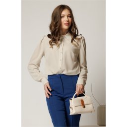 Camasa DY Fashion ivoar cu guler si inchidere cu nasturi