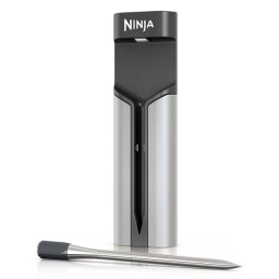 Termometru de bucatarie Ninja ProChef WP100EU, Bluetooth, Aplicatie mobila, Senzor de temperatura, Pana la 370°C, Negru/Argintiu