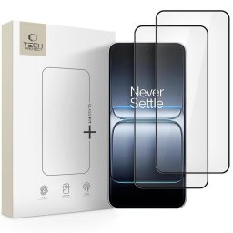 Husa Sticlă securizată Tech-Protect Glass Fit+ pentru OnePlus Nord 5, pachet 2 bucăți, neagră