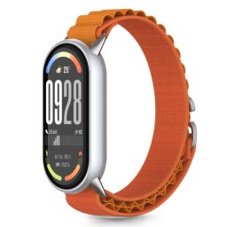 Husa Curea Tech-Protect Nylon Pro pentru Xiaomi Smart Band 8 / 9 / 10 / NFC, nylon rezistent, portocalie