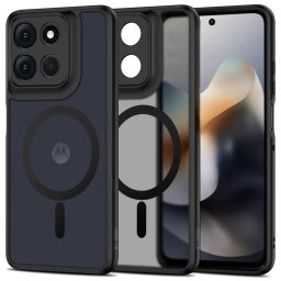 Husa Husă Tech-Protect Magmat MagSafe pentru Motorola Moto G56 5G, finisaj mat, compatibilă MagSafe, neagră