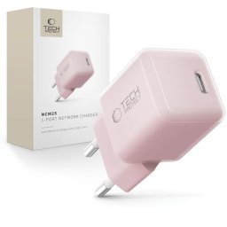 Husa Încărcător de rețea Tech-Protect NCM25 cu 1 port, PD 25W, baby pink
