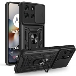 Husa Husă Tech-Protect CamShield Pro pentru Motorola Moto G56 5G, protecție cameră cu slider, neagră