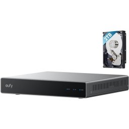 Camera de supraveghere eufy Network Video Recorder S4 cu 8 Canale Stocare 2 TB HD, AI, Functionează doar cu camere si dispozitive PoE eufy