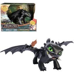 Spin Master How to Train Your Dragon - Interactive Toothless Dragon Figure with Light and Sound Effects