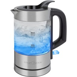 Fierbator PC-WKS 1228 G, 1100 W, 0.5 l, Argintiu