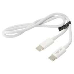Cablu USB 2.0 C - USB C 0.5m 3A 60W alb 480Mbps date /incarcare Logilink CU0340