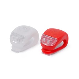 Set lumini LED pentru bicicleta TPE rezistent la apa/ 2buc fata si spate 57069B