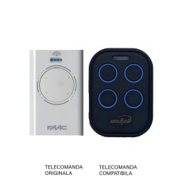 Telecomanda inlocuitoare poarta garaj FAAC XT4 433 SLH de doua si patru canale/ cod saritor/ 433.92MHz (817)