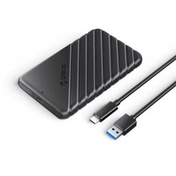 Rack Orico 25PW1-C3-BK USB3.2 2.5 inch conector USB Type-C 130x80x15mm negru