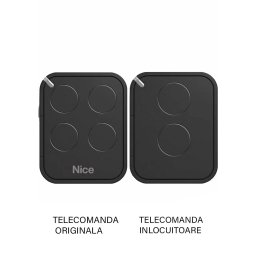 Telecomanda inlocuitoare poarta garaj de doua canale cod saritor 433.92MHz Nice Flo 2 R-E compatibila cu originalul (466)