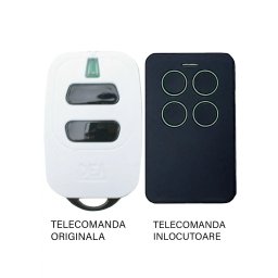 Telecomanda inlocuitoare poarta garaj 2 butoane cod saritor frecventa 433.92MHz Dea GTi2 compatibila cu originalul (810/2)