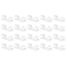 Set suporturi de cablu 20buc alb autoadezive MK5535