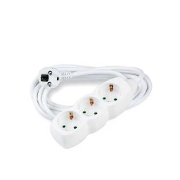 Prelungitor 3 prize cablu 3x1.5mmp 1.5m alb Technik EXTS-3S1.5M-THK