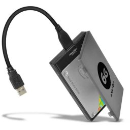 Rack Extern AXAGON ADSA-1S6 USB 3.0 SATA 6G UASP HDD Adaptor Extern 2.5 negru