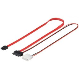 Cablu de date HDD SATA 2in1 + adaptor de alimentare 1.5Gbit/s/3 0.3m 95713 Goobay
