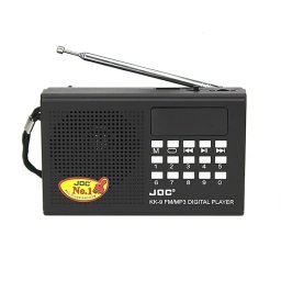 Radio FM 88-108MHz USB /SD redare MP3 (USB /SD) cu acumulator antena telescopica rotativa cablu alimentare JOC KK-9 (304)