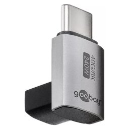Adaptor USB-C3.1 mama - USB-C tata vertical la 90 scurt Thunderbolt 3 /4 Goobay 74444