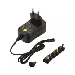 Alimentator universal in comutatie Well 600mA 3V /4.5V /5V /6V /7.5V /9V /12V +6 mufe PSUP-SMP-600MA/6T/2-WL