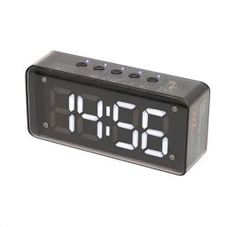 Ceas desteptator 3D LED alb cu FM /Bluetooth /MP3 player multimedia MECHACLOCK Home