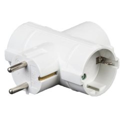 Stecher triplu in T cu contact protectie 3x Schuko 16A 3500W Modee Technik MT-3WT