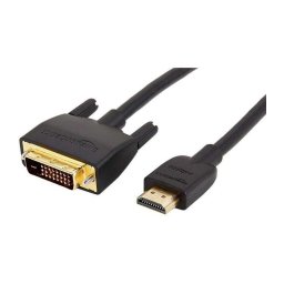 Cablu HDMI Tata - DVI-D 24+1 Tata 2m FullHD negru