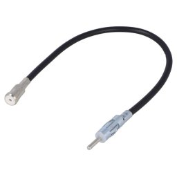 Cablu adaptor auto antena DIN mufa - ISO soclu cu cablu 15cm 4CarMedia ZRS-AA-3