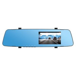 DVR auto cu camera fata 1080p /spate VGA in oglinda L100 Peiying Basic PY-DVR030