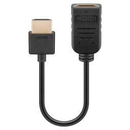 Cablu adaptor HDMI tata - HDMI mama 10cm v2.0 4K Ultra HD 2160p 60Hz Goobay 49979