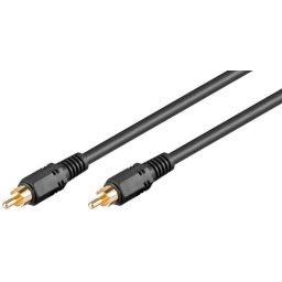 Cablu digital audio coaxial RG59 RCA S/PDIF 5m tata-tata Goobay 50435