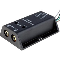 Convertor HI-LOW nivel semnale difuzor la 2x RCA audio aurit 40W Intrare cabluri 4CarMedia
